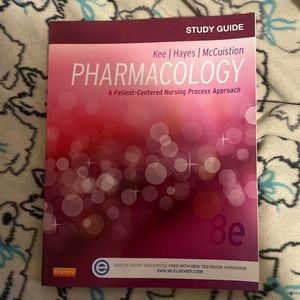 8th Edition Pharmacology Study Guide, never once written in!